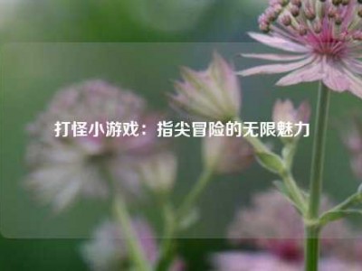 打怪小游戏：指尖冒险的无限魅力